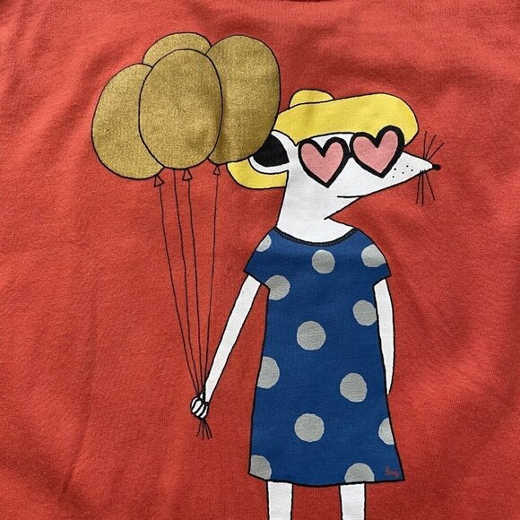 Little Marc Jacobs Tee Shirt Mouse Balloons Hearts Short Sleeves Size 12 month - Picture 4 of 7